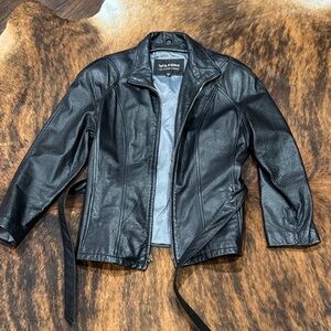 Wilson Black Leather Women’s  Jacket